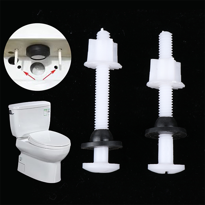 Home Bathroom Plumbing - 2 ชิ้นพลาสติกที่นั่งชักโครกบานพับซ่อมสลักเกลียว + สกรู + ชุดเครื่องซักผ้าสําหรับห้องน้ําอุปกรณ์เสริม
