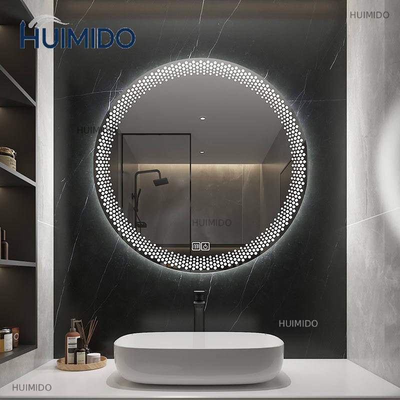 Bathroom Mirror Led - กระจกห้องน้ำ กระจกอัจฉริยะปรับระดับได้ ขนาด 50 ซม. ทรงกลม