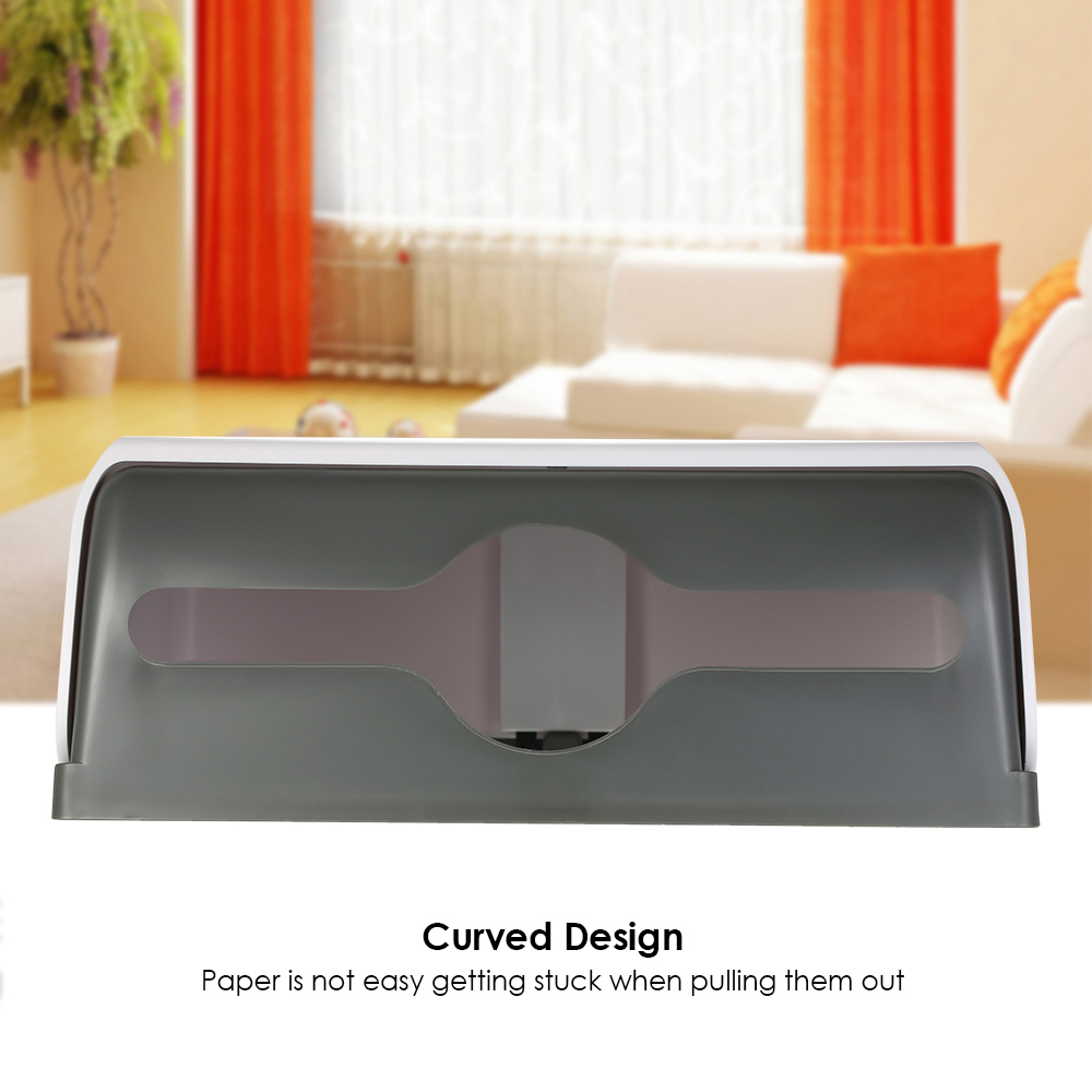 Home Bathroom Paper Towel Dispenser - ที่จัดกล่องที่ใส่กระดาษชำระห้องน้ำทิชชู่ติดผนังทรงสี่เหลี่ยมอุปกรณ์จัดระเบียบในรถบ้านสำหรับผ้าขนหนูกระดาษอเนกประสงค์