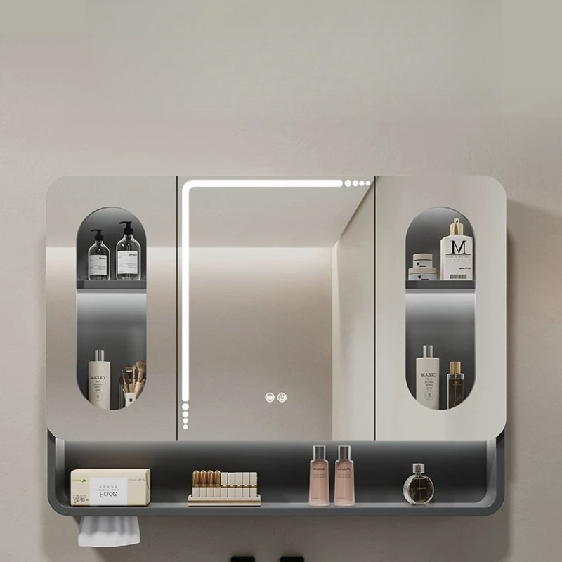 Bathroom Mirror Led - กระจกห้องน้ำแบบมีไฟ LED ด้านหลัง พร้อมเซ็นเซอร์สัมผัส ป้องกันฝ้า ปรับความสว่างได้