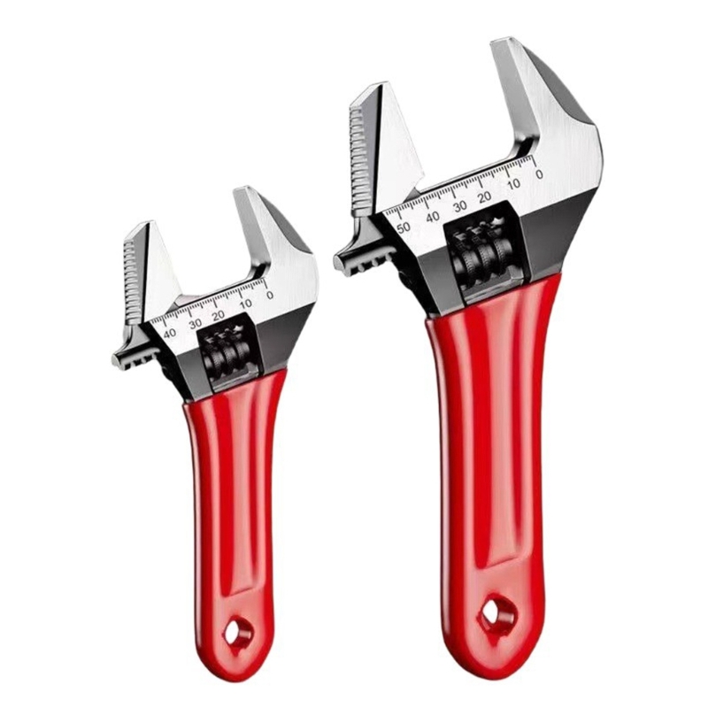 Home Bathroom Plumbing - 57QF เหล็กประแจปรับ 0-1.81in/0-2.32in Wide Jaw Grip
