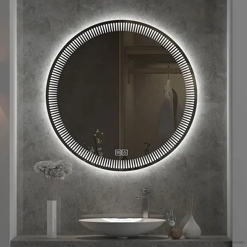 Bathroom Mirror Led - กระจกห้องน้ำ LED ทรงกลมขนาด 24 นิ้ว ป้องกันฝ้า