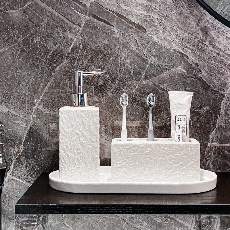 ชุดอุปกรณ์ห้องน้ำที่จำเป็น, ขว - Home Essentials Bathroom Accessories บทวิจารณ์และราคา