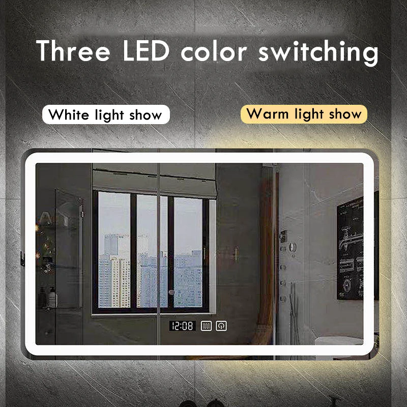 กระจกห้องน้ำ 70x90 ซม. ทรงสี่เ - Bathroom Mirror Led บทวิจารณ์และราคา