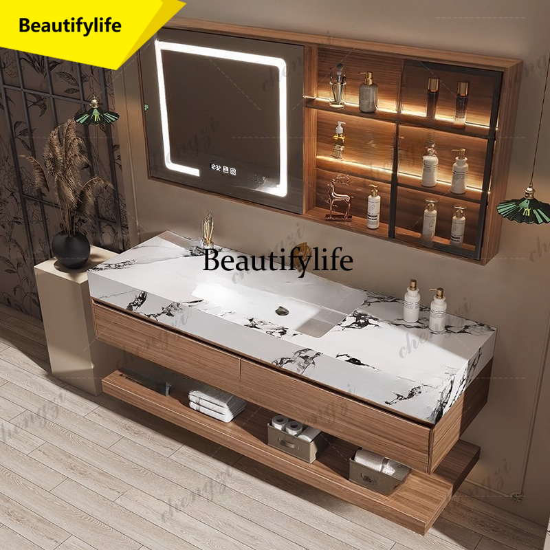 M02 ตู้ห้องน้ำไม้ ตู้เก็บของใน - Home Bathroom Vanity Combo บทวิจารณ์และราคา