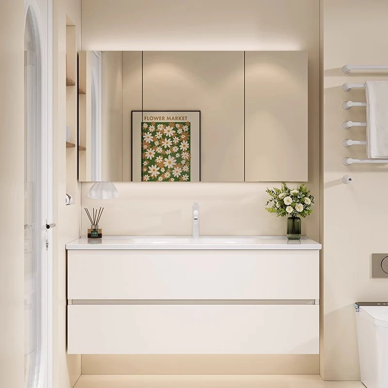 ตู้ห้องน้ำดีไซน์หรู ประหยัดพื้ - Home Bathroom Vanity Combo บทวิจารณ์และราคา