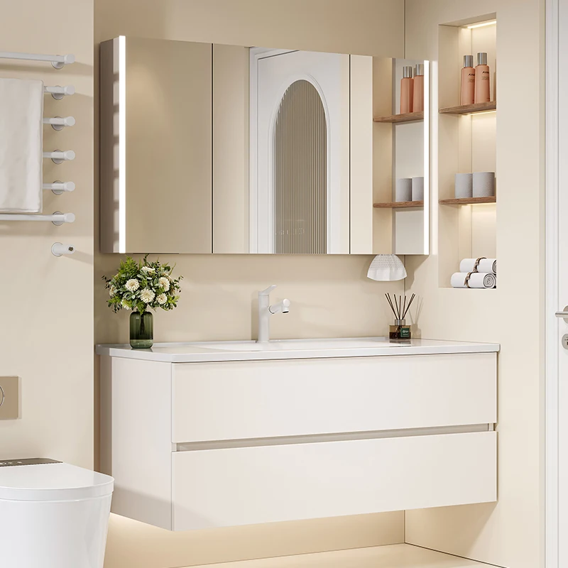 ตู้ห้องน้ำดีไซน์หรู ประหยัดพื้ - Home Bathroom Vanity Combo บทวิจารณ์และราคา