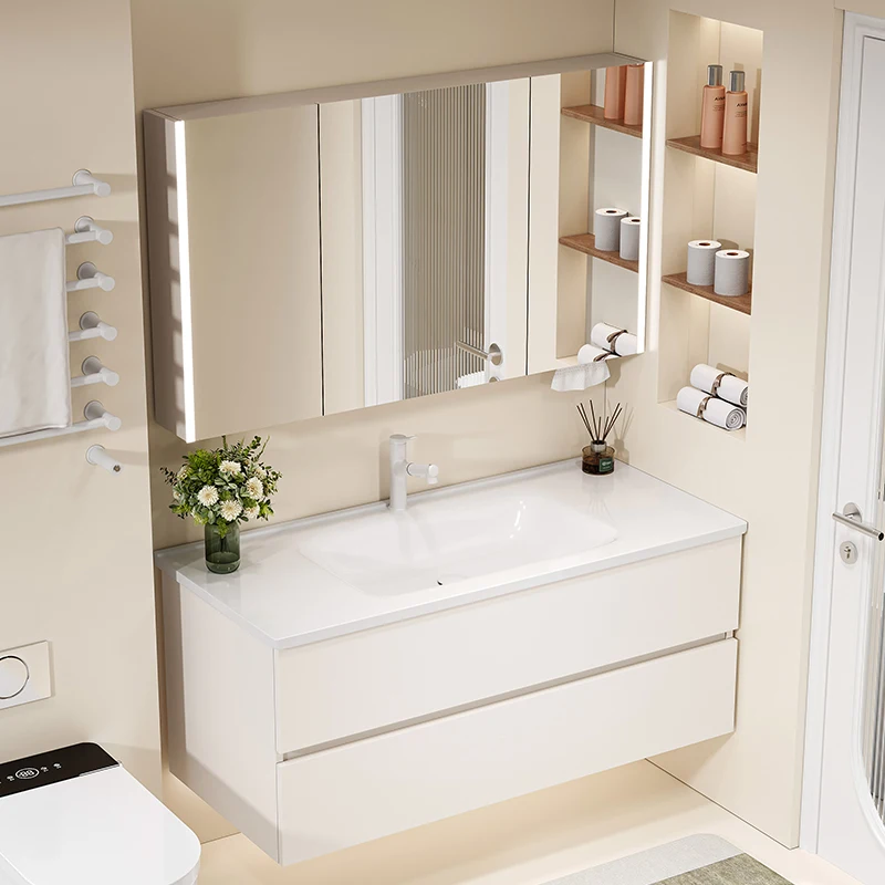 ตู้ห้องน้ำดีไซน์หรู ประหยัดพื้ - Home Bathroom Vanity Combo บทวิจารณ์และราคา
