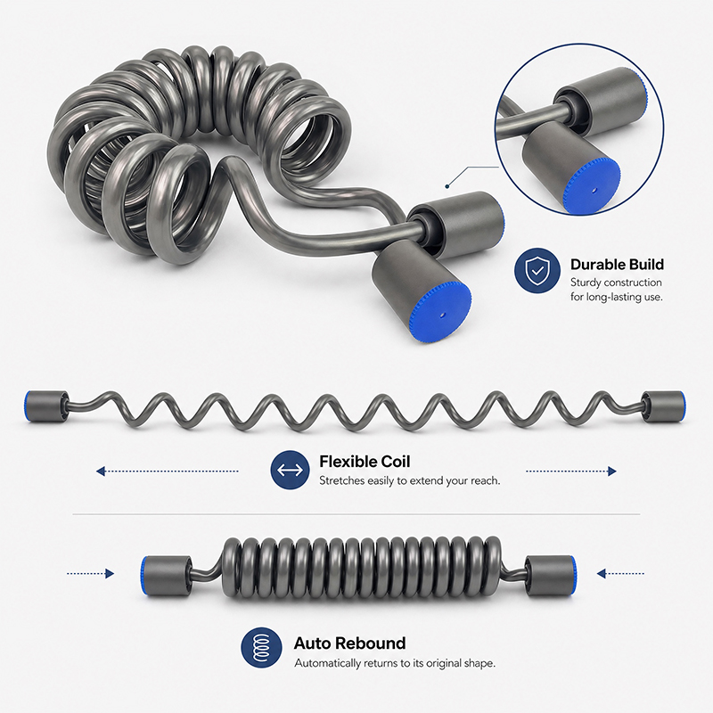 สายฉีดชำระแบบขด 2 เมตร สายสปริ - Home Bathroom Plumbing บทวิจารณ์และราคา