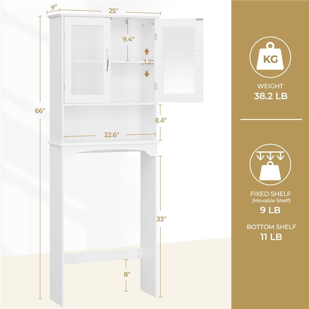 ตู้เก็บของเหนือโถสุขภัณฑ์แบบทั - Home Essentials Bathroom Cabinet บทวิจารณ์และราคา