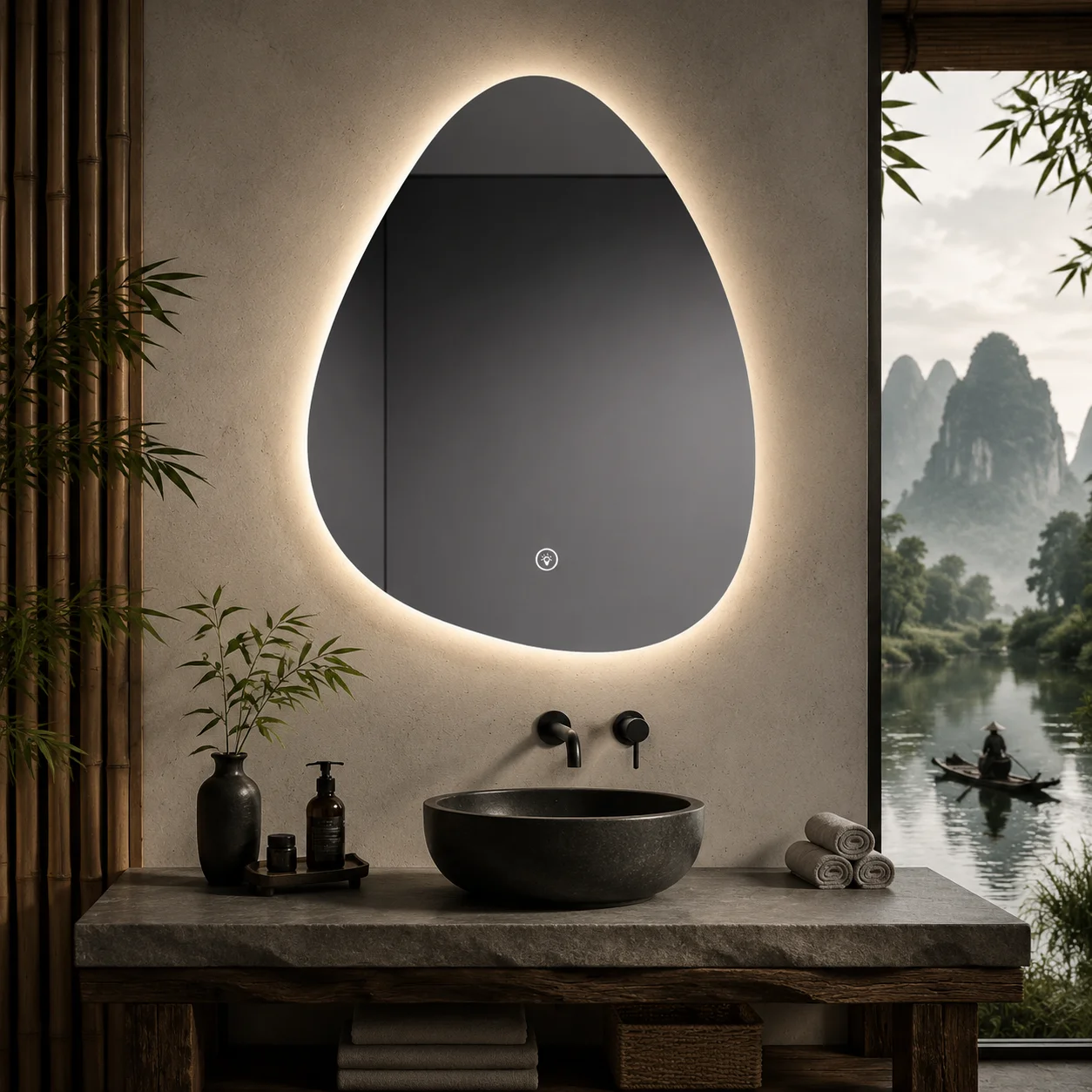 กระจกห้องน้ำ LED อัจฉริยะรูปทร - Bathroom Mirror Led บทวิจารณ์และราคา