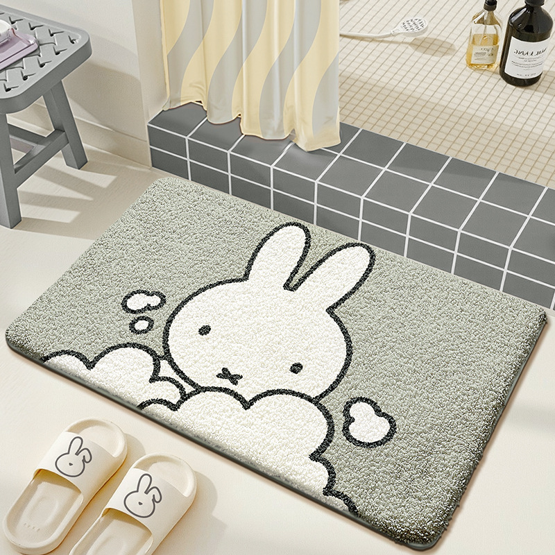 แผ่นรองพื้นลายการ์ตูนมิฟฟี่ น่ - Home Goods Bathroom Mats บทวิจารณ์และราคา