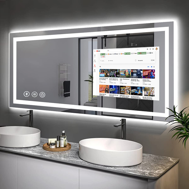 กระจกห้องน้ำรูปทรงสี่เหลี่ยมผื - Bathroom Mirror Led บทวิจารณ์และราคา