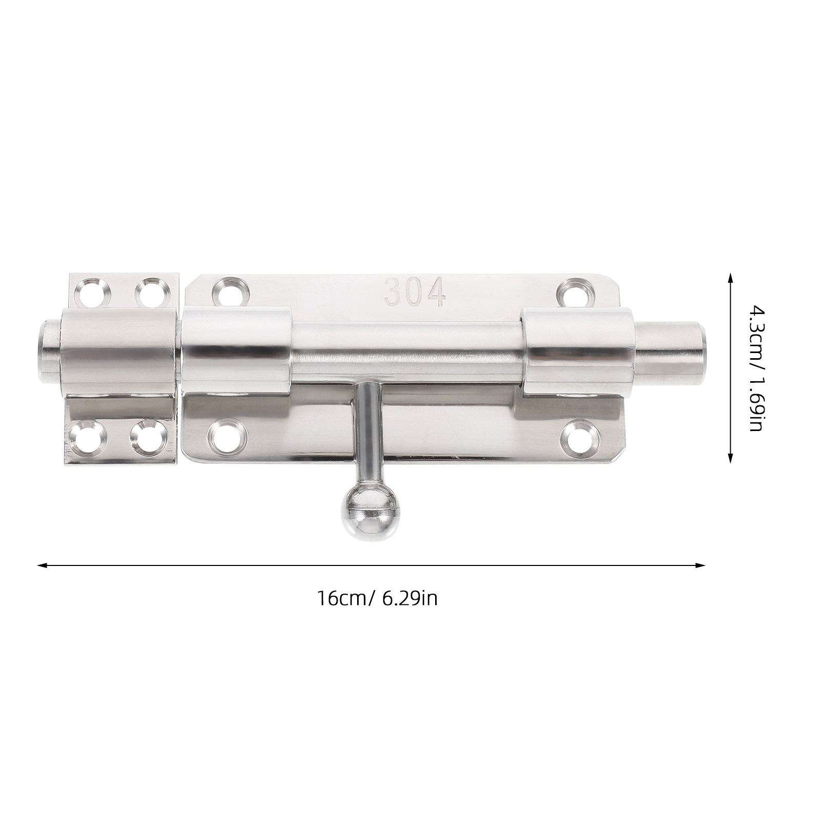 1 ชิ้น กลอนประตูสแตนเลสคุณภาพส - Home Bathroom Lock บทวิจารณ์และราคา