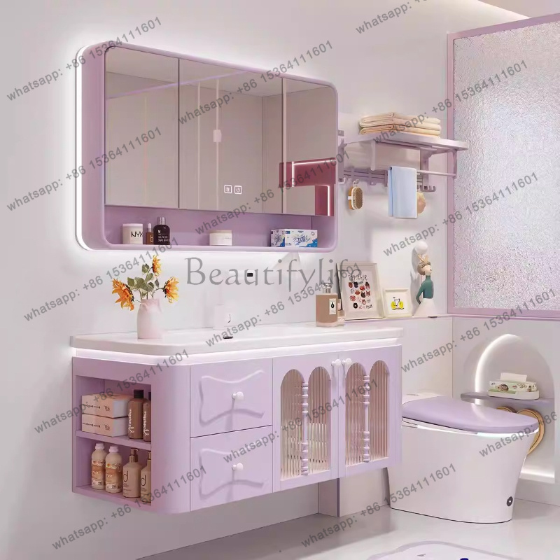 ตู้ลิ้นชักไม้ YJ สำหรับห้องน้ำ - Home Bathroom Vanity Combo บทวิจารณ์และราคา