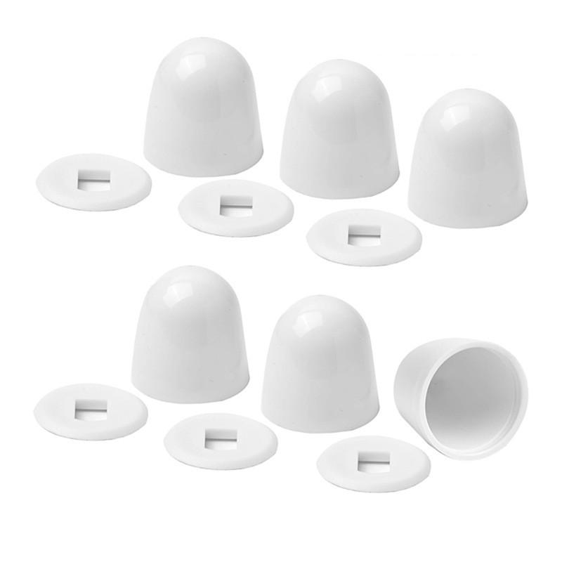 ฝาครอบน็อตสีขาวสำหรับห้องน้ำ 6 - Jet Home Bathroom Accessories บทวิจารณ์และราคา