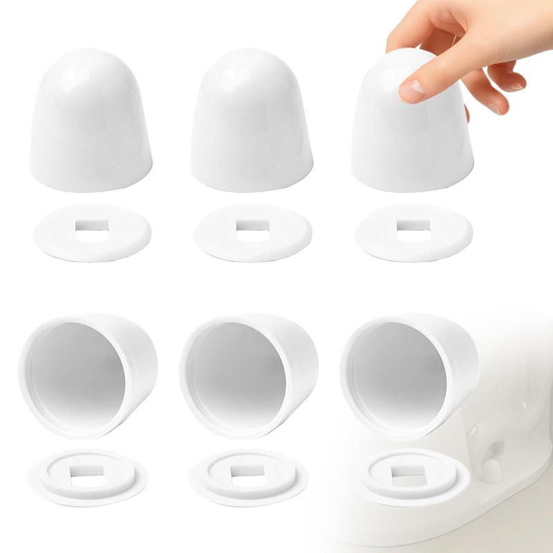 ฝาครอบน็อตสีขาวสำหรับห้องน้ำ 6 - Jet Home Bathroom Accessories บทวิจารณ์และราคา