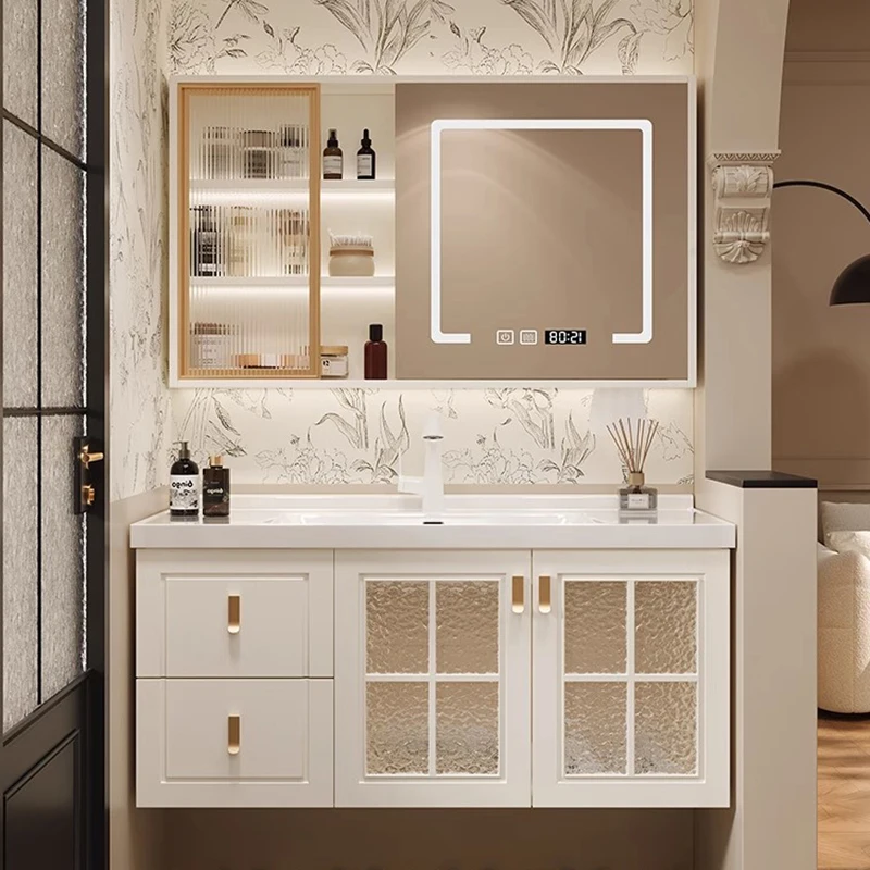 # ตู้ห้องน้ำอัจฉริยะไม้โอ๊คสไต - Home Bathroom Vanity Combo บทวิจารณ์และราคา