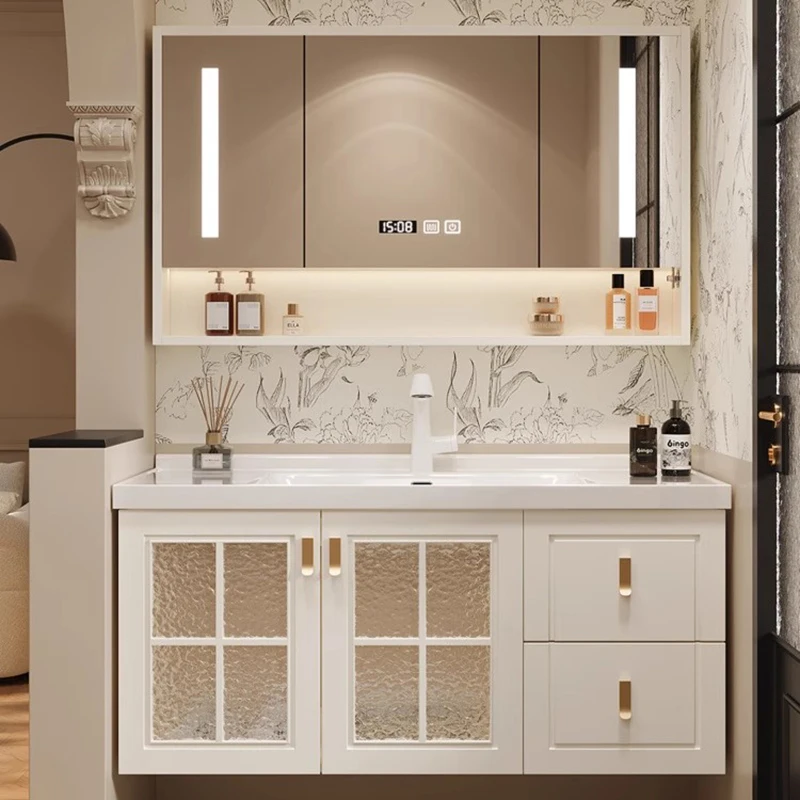 # ตู้ห้องน้ำอัจฉริยะไม้โอ๊คสไต - Home Bathroom Vanity Combo บทวิจารณ์และราคา