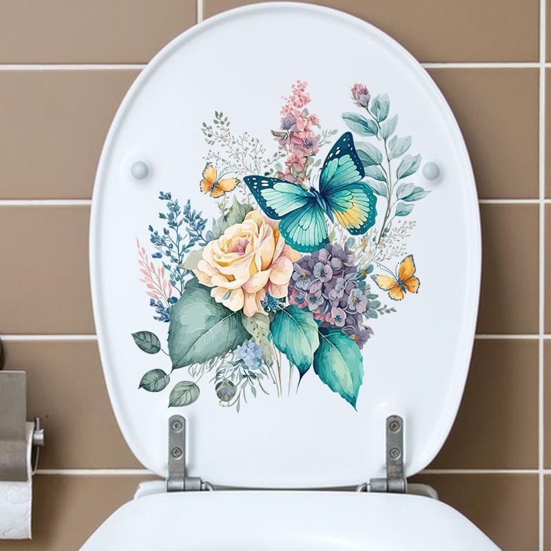 สติกเกอร์ติดฝาชักโครก ลายดอกไม - Jet Home Bathroom Accessories บทวิจารณ์และราคา