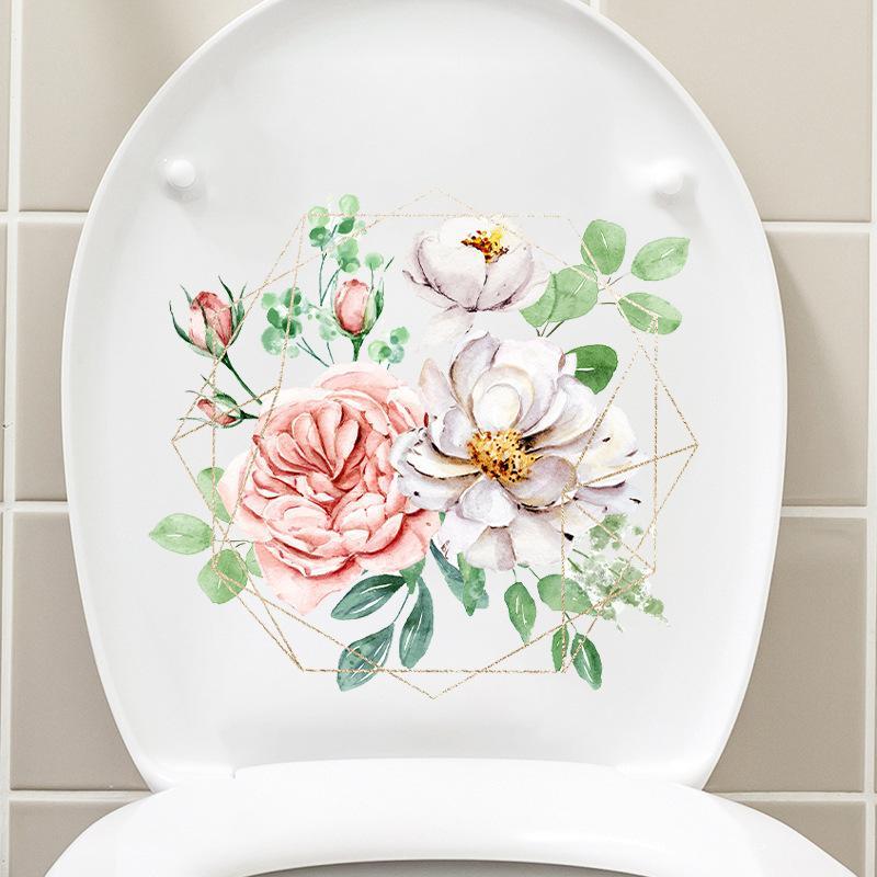 สติกเกอร์ติดฝาชักโครก ลายดอกไม - Jet Home Bathroom Accessories บทวิจารณ์และราคา