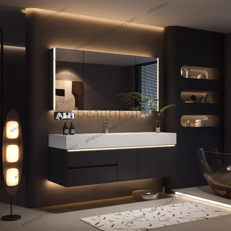 ตู้ลิ้นชักหรูหรา YJ สำหรับจัดเ - Home Bathroom Vanity Combo บทวิจารณ์และราคา