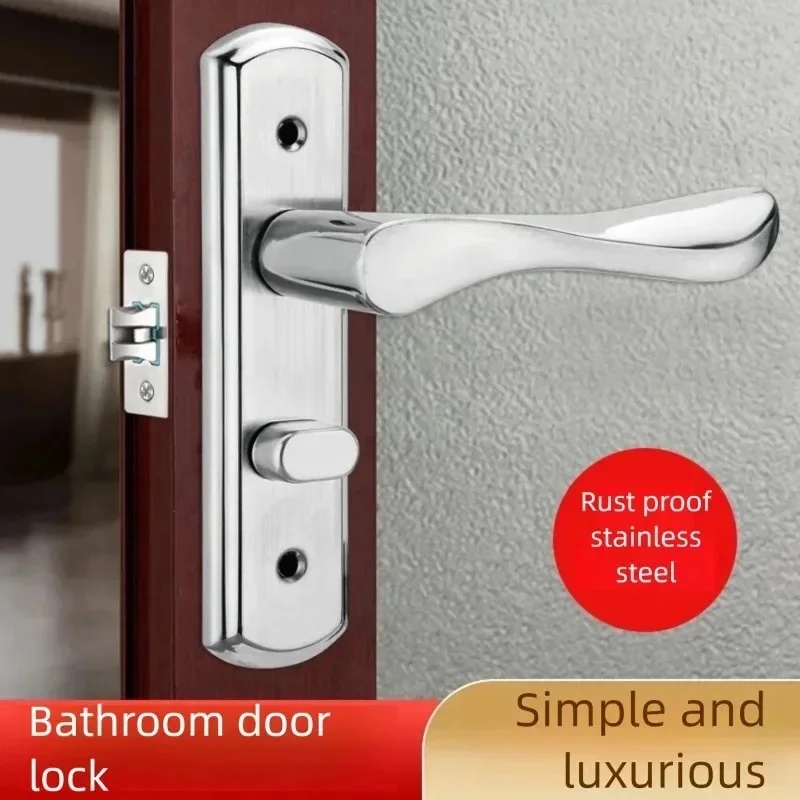 กุญแจล็อคประตูสแตนเลสแบบไม่ใช้ - Home Bathroom Lock บทวิจารณ์และราคา