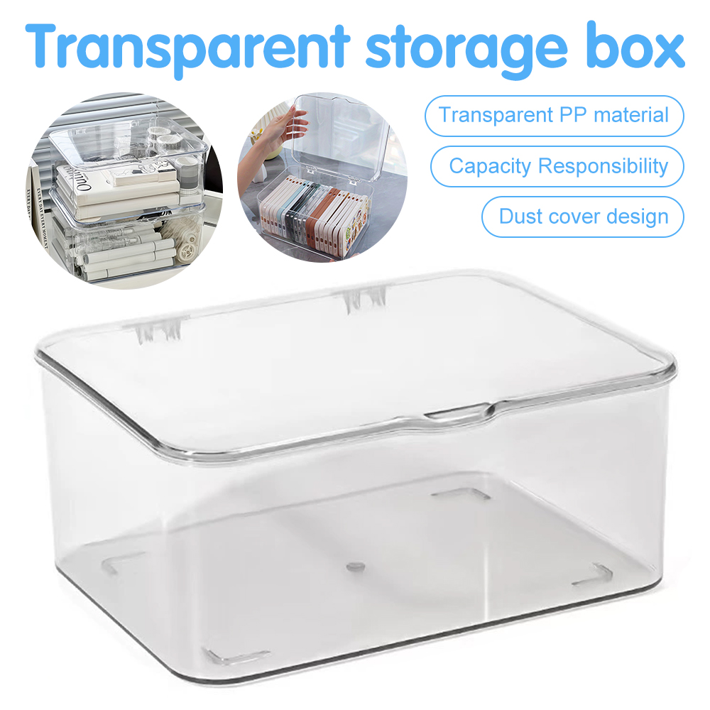 กล่องเก็บของแบบใส วางซ้อนกันได - Home Essentials Bathroom Accessories บทวิจารณ์และราคา
