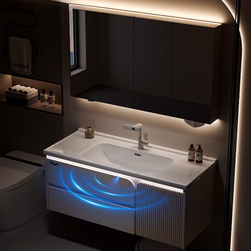 # ตู้ห้องน้ำเซรามิกแบบรวมอ่างล - Home Bathroom Vanity Combo บทวิจารณ์และราคา