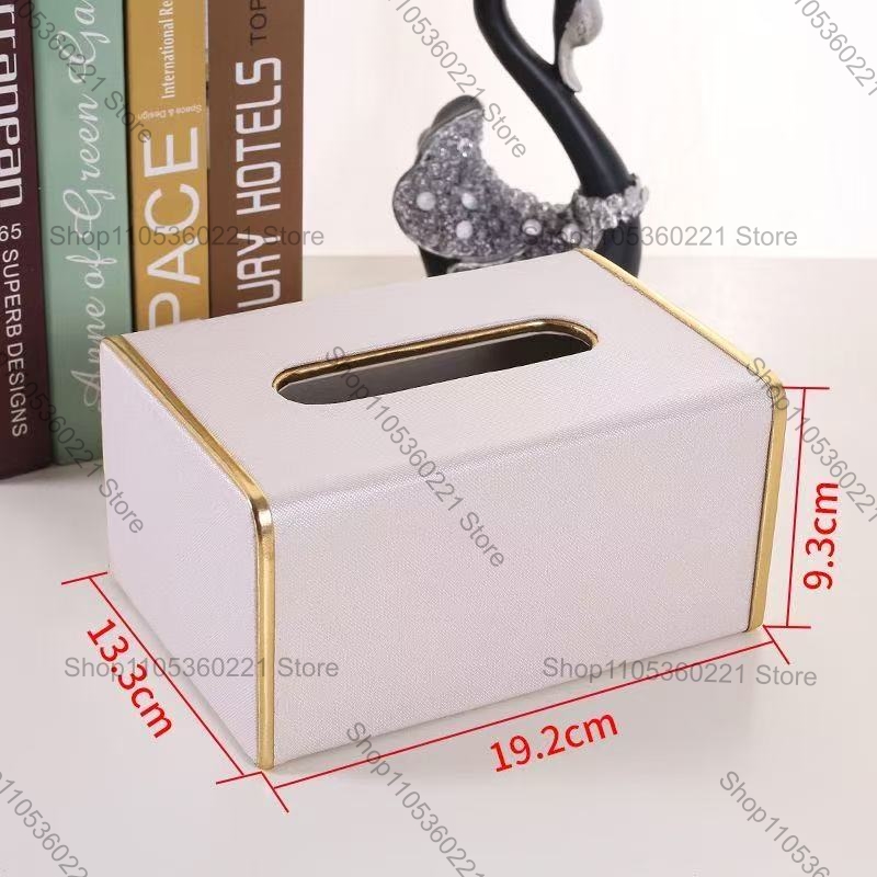 กล่องใส่กระดาษทิชชูหนัง PU ลาย - Home Bathroom Paper Towel Dispenser บทวิจารณ์และราคา