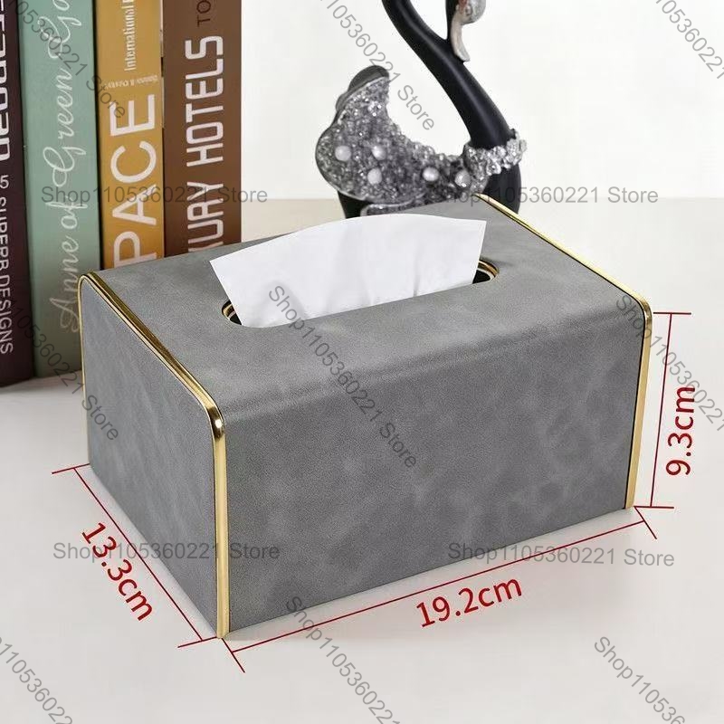 กล่องใส่กระดาษทิชชูหนัง PU ลาย - Home Bathroom Paper Towel Dispenser บทวิจารณ์และราคา