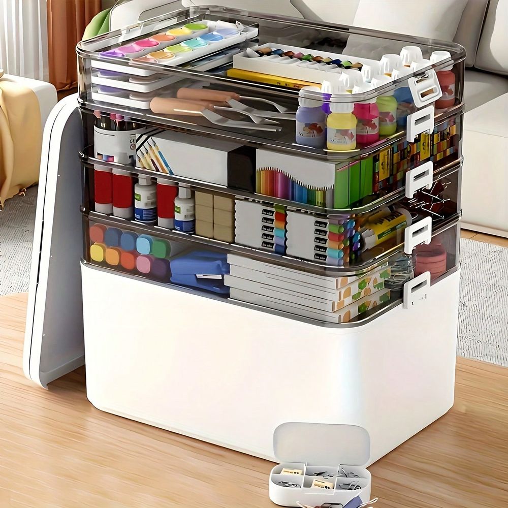 กล่องจัดเก็บยาแบบโปร่งใสหลายชั - Home In Bathroom บทวิจารณ์และราคา
